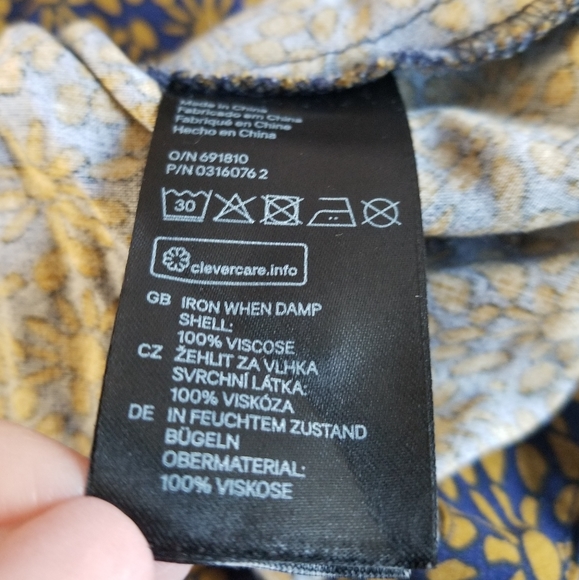 H&M Geometric 3/4 Sleeve Mini Dress Crewneck - Picture 6 of 6